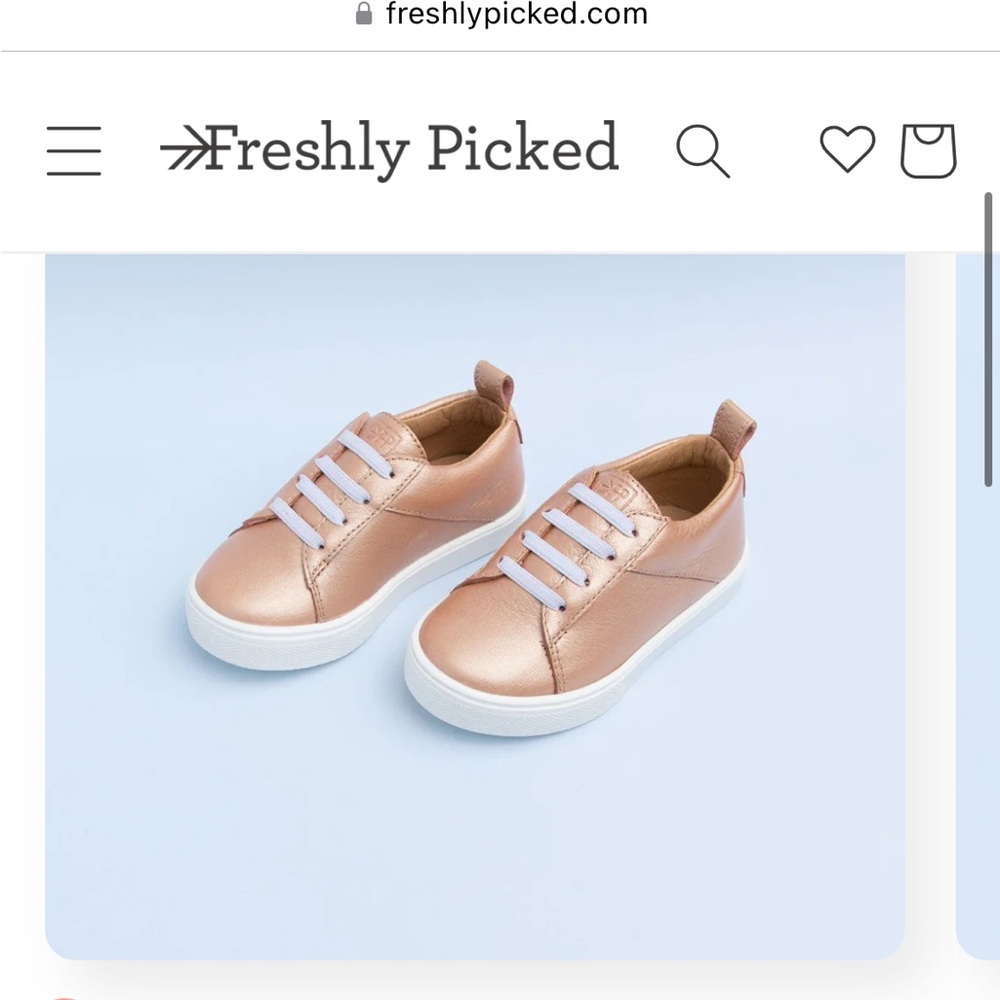 Freshly Picked Rose Gold Classic Lace Up Sneaker